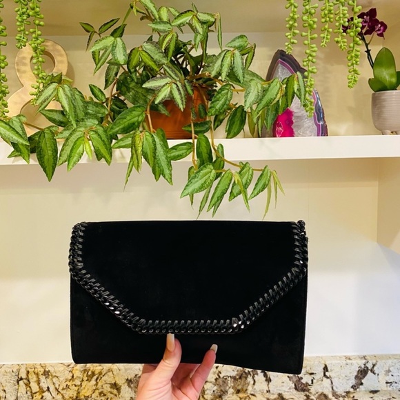 Stella McCartney Black Velvet Crossbody/Clutch! - Picture 2 of 6